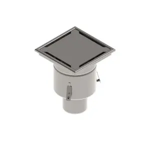 Sifon INOX STAINLESS 250x250 cu capac fante iesire verticala DN110 R50 250x250x314 (0522.10.11.2)