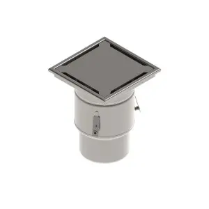 Sifon INOX STAINLESS 250x250 cu capac fante iesire verticala DN150 R50 250x250x314 (0522.15.11.2)