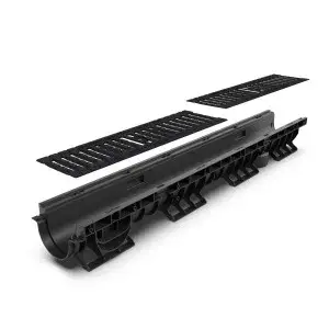 Kit rigola PP BASE LN100 Hext.120 gratar FONTA protector (antiderapare) C250 1000x156x120 (08020203032)