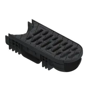 Modul R2 Rigola PP EASY 2 rotativa LN100 Hext.75 gratar PP negru A15 centru 350x125x75 (08818-R2)