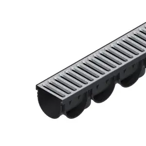 Kit rigola PP EASY 3 LN100 Hext.100 gratar OZ A15 1000x125x100 (088201)