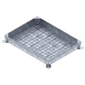 Capac OZ URBAN UNIFILL ASCUNS rectangular 790x590 PL.700x500 Hext.100 Hin.60 cu inchizator B125 (304157.10-3)