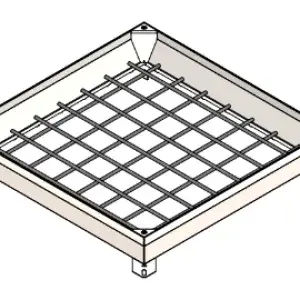 Capac OZ URBAN UNIFILL ASCUNS patrat 800x800 PL.700x700 Hext.120 Hin.80 cu inchizator B125 (30417.12-3)