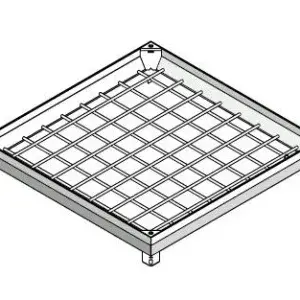 Capac OZ URBAN UNIFILL ASCUNS patrat 890x890 PL.800x800 Hext.100 Hin.62 cu inchizator B125 (30418.10-3)