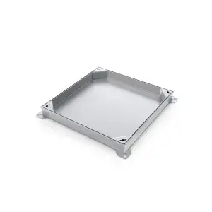 Capac INOX URBAN UNIFILL ASCUNS patrat 465x465 PL.400x400 Hext.50 cu inchizator K3 (30424.5)