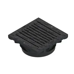 Kit gratar PP PIPE BASE patrat cu surub 400x400 cu rama pentru teava DN315 A15 403x403x150 (33384.FB-20)