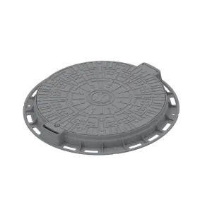 Capac PP URBAN Gri rotund necarosabil D.800 PL.600 Hext.80 cu inchizator A15 (35288-24)