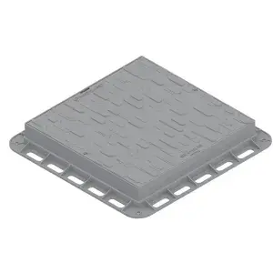Capac PP URBAN Gri patrat necarosabil 600x600 PL.430x430 Hext.80 cu inchizator A15 (35486-24)