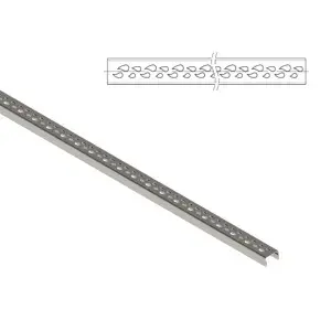 Gratar INOX BASE model raindrops Hext.17.4 pt gratar OZ tip Fanta 1000x28.5x17.4 (6965-KD)