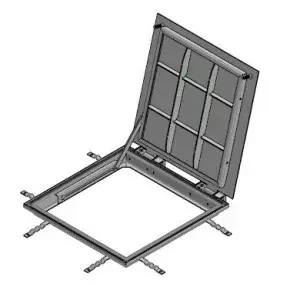 Capac OZ URBAN Access patrat 600x634 PL.500x500 Hext.55 pietonal cu garnitura ETANS A15 (916215)
