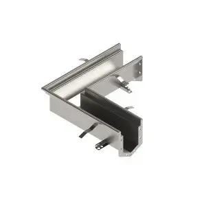 Rigola INOX STAINLESS tip L modulara LN100 H90 515X515X90 (992242)