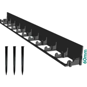 Kit Bordura PP TERRA pt pavaj NEW FIX L=1 m, 3 ancore incluse, H60 (SB60B3A)