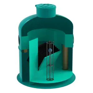 Separator hidrocarburi GRP OilBase OB1-15(75)LS D1800 H2115 TN1500 &Oslash;315 (SHOB1-15/75LS)