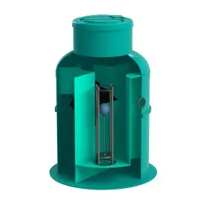 Separator hidrocarburi GRP OilBase OB1-2LS D1000 H1465 TN200 Ø110 (SHOB1-2LS)