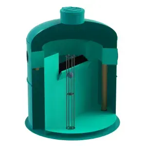 Separator hidrocarburi GRP OilBase OB1-40(200)LS D2400 H2770 TN4000 Ø400 (SHOB1-40/200LS)