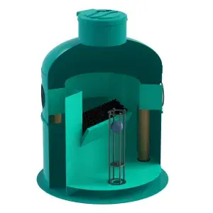 Separator hidrocarburi GRP OilBase OB1-8(40)LS D1600 H1915 TN800 Ø315 (SHOB1-8/40LS)