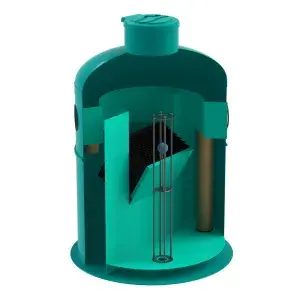 Separator hidrocarburi GRP OilBase OB2-10(50)LS D1800 H2515 TN2000 Ø315 dubla trapa de namol (SHOB2-10/50LS)