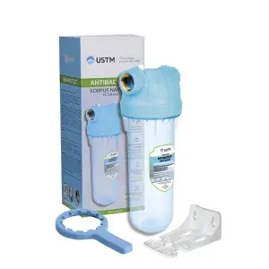 Kit Carcasa filtru apa antibacterian CLEAN EMI 10" 1" cu sistem de fixare si cheie (WFW1EPK)